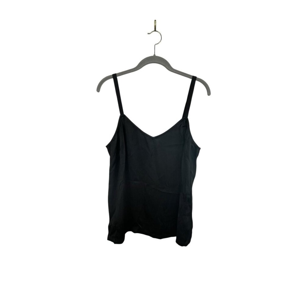 Vince. Satin V-Neck Camisole NWT Black Size Large